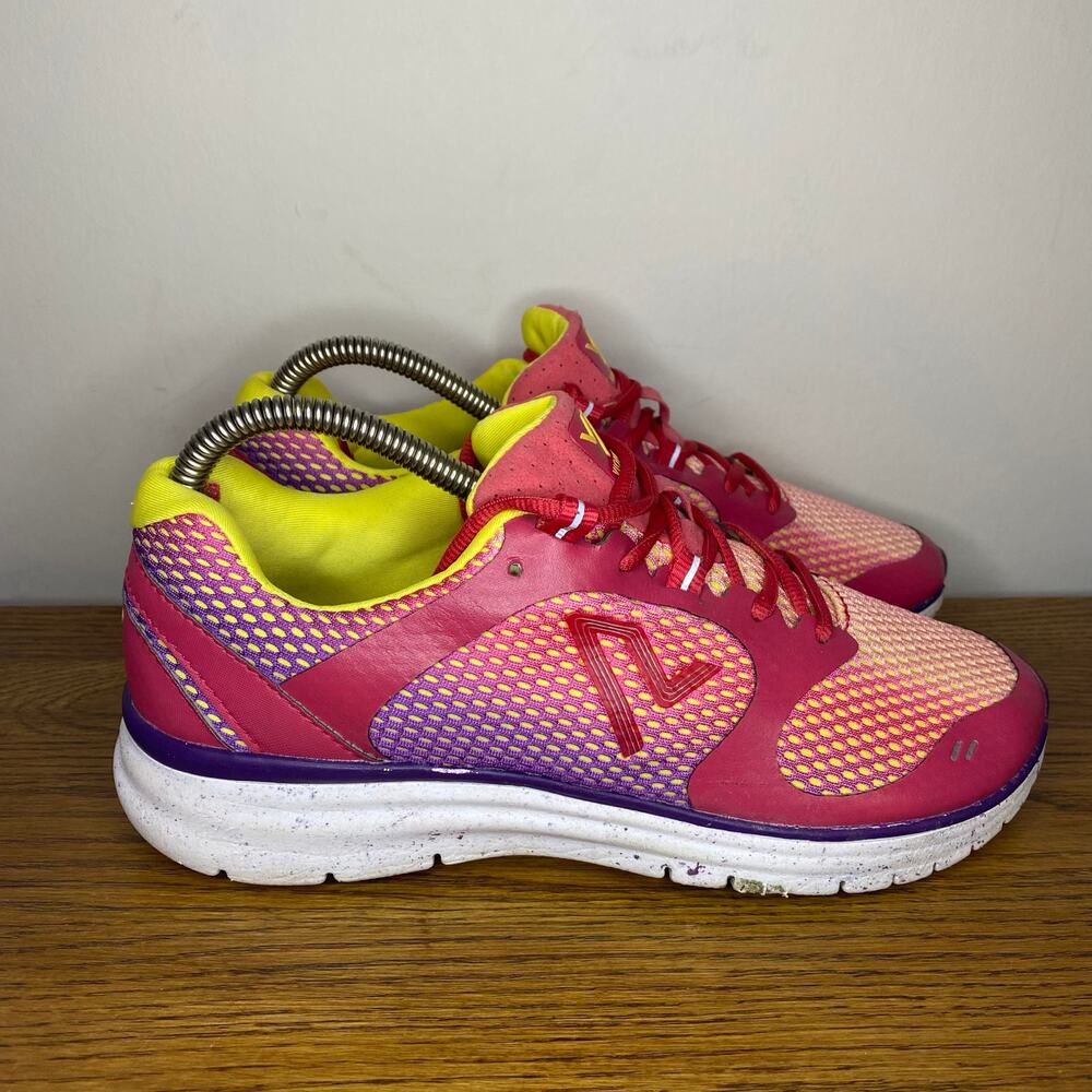 Vionic Womens 335 Elation 1.0 Athletic Running Shoes RS-9113 Red Yellow Size 9
